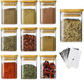 Kitchen Glass Spice Jars 10 Pcs 7 Oz with 275 Labels