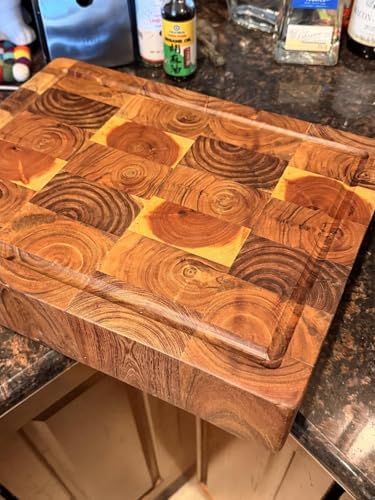 Extra Thick End Grain Wood Cutting Board, 4-Inch