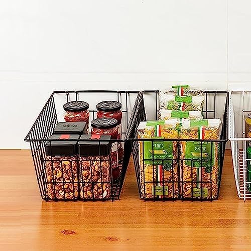 Redrubbit Wire Storage Baskets, Large Farmhouse Metal Freezer Basket