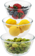Cuiselect 3pc Glass Mixing Bowls Sets, Nesting Mixing Bowls by Cuiselect