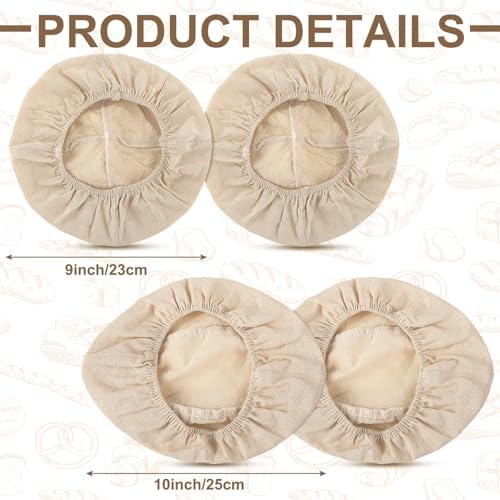 Tatuo Banneton Liners, 6 Pack, 10" Oval, 9" Round