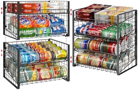 JKsmart 4-Tier Can Rack Organizer for Pantry