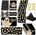 Irenare 25 Pcs Halloween Ghost Kitchen Accessories Decor Set with