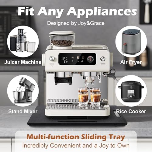 Joy&Grace Kitchen Appliance Sliding Tray, 360° Rolling