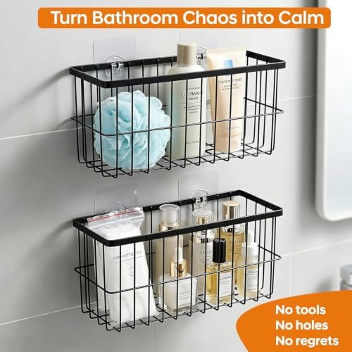 2Pack Cabinet Door Organizer, Self-Adhesive Lid Storage Box for