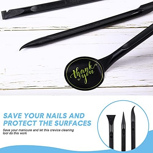 Honoson Cleaning Scraper Picks, 9 Pcs, Black