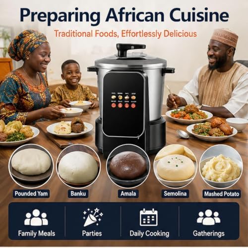 Automatic African Food Processor, 6L, 900W