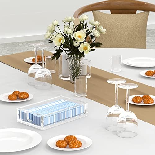 HIIMIEI Acrylic Napkin Holder for Bathroom, Clear