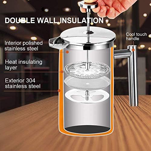 Secura Electric Coffee Grinder and French Press Coffee Maker