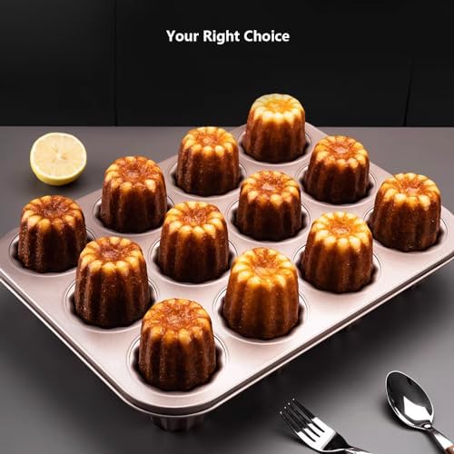 Cannele Mold Nonstick Muffin Cupcake Pan Carbon Steel Canele Cake