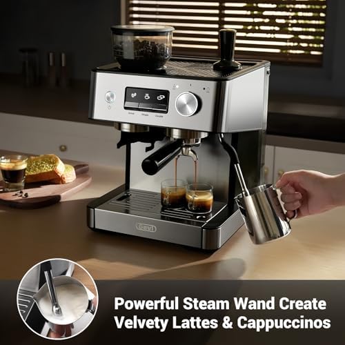 Gevi 20 Bar Espresso Machine with Built-In Grinder