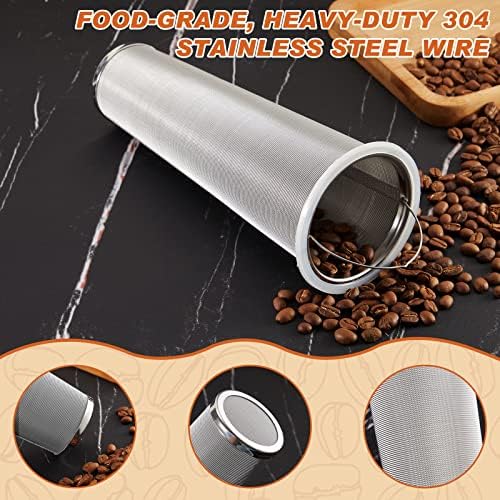3 Pcs Cold Brew Coffee Filter With Handle 2 Quart Stainless Steel