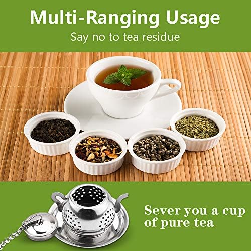 Loose Leaf Tea Infuser, 4PCS Tea Strainer Stainless Steel Tea Ball