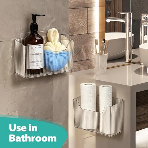 Sinnsally 2 Pack Cabinet Door Organizer,Self Adhesive Lid Organizer