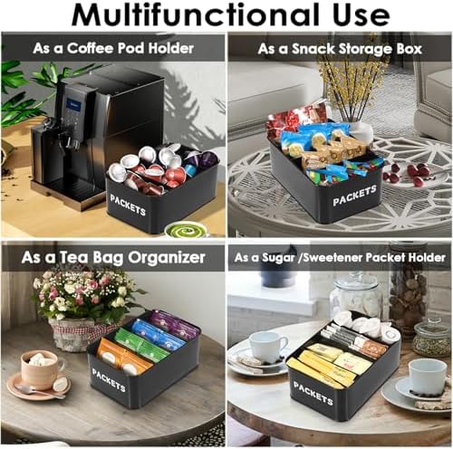 BSTKEY Seasoning Packet Organizer, Food Storage Organizer with Divided