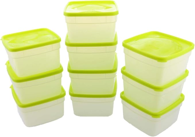 Arrow Reusable Plastic Storage Container Set, 10 Pack, 1 Pint/16 Ounce Each – - Image 8