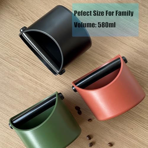 Coffee Knock Box, 4.6 in, Black