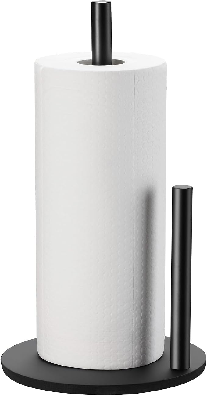 Paper Towel Holder Kitchen, Premium Stainless Steel Roll Dispenser, Countertop by Unknown