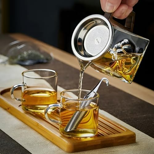 2 Pcs Tea Infuser with Hook Handle, Tea Diffusers for Loose Tea, Tea