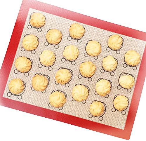 Topwon Macaron Baking Mat with Measurements,100% Non Stick Baking