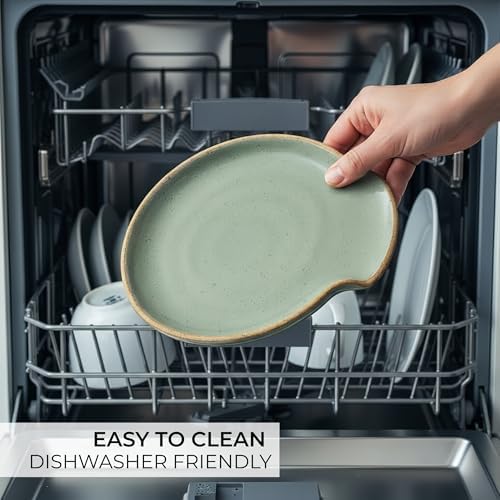 Beautiful Ceramic Spoon Rest for Stove Top - Stylish Holder for