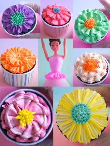 Vintage Ruffle Piping Tips with Coupler for Cake Decorating &