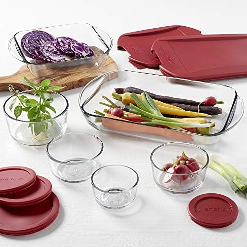 Anchor Hocking 12 Piece Glass Food Storage and Baking Set