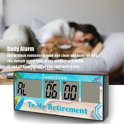 Jayron Reusable Digital Countdown Timer, 9999 Days, Blue