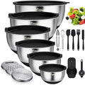 Wildone Mixing Bowls with Airtight Lids, Stainless Steel Mixing Bowls