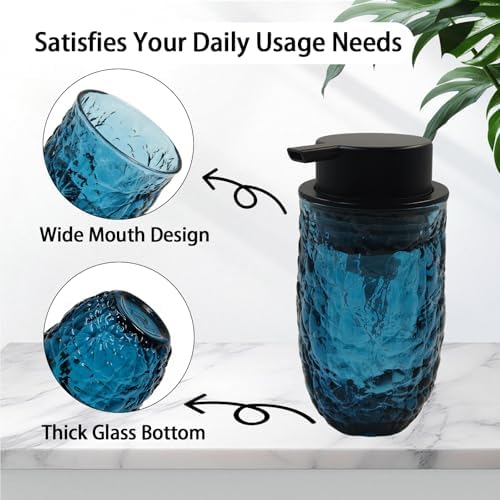 Glass Foaming Hand Soap Dispenser 10oz Refillable Hand Soap Dispenser