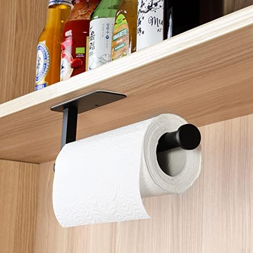 ASTOFLI Stainless Steel Paper Towel Holder, Matte Black