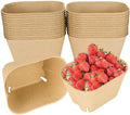 Large Pulp Fiber Berry Basket Container for Produce Cardboard Fruit