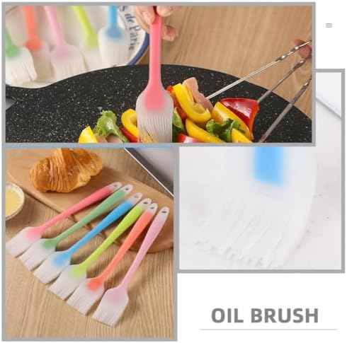 Sosoport 4pcs Silicone Barbecue Basting Brush Set, Heat Resistant Oil