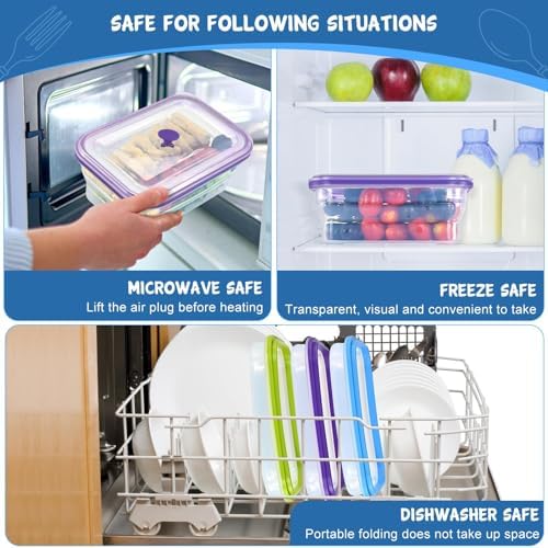 Collapsible Food Storage Containers, Premium Silicone, BPA