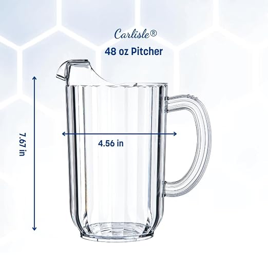 Carlisle FoodService Products 553807 Plastic Pitcher, 48 Ounces - Image 3