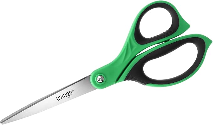 LIVINGO 3 Pack Sharp Scissors, 8.5 inch Comfort Grip Scissors All Purpose - Image 4