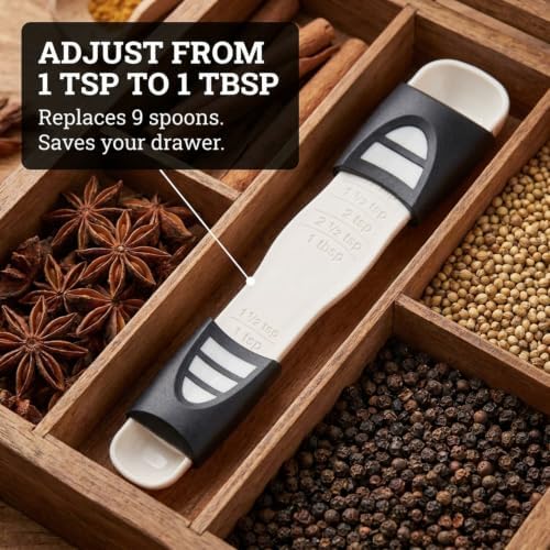 Performore Adjustable Measuring Spoon with Double End Adjustable