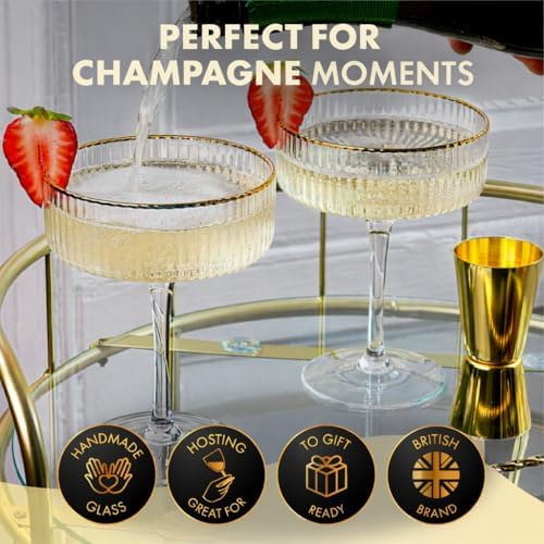 VEMACITY - Luxury Espresso Martini Gifts | Gold Cocktail Shaker Set +