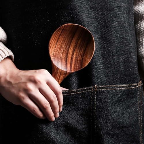 Natural Wooden Rice Spoon Non-stick Wooden Rice Paddle Rice Scooper