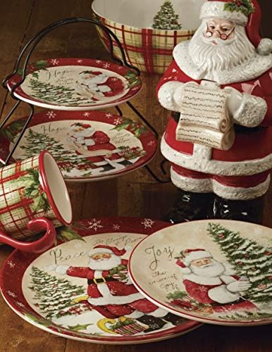 Certified International 89127 Holiday Wishes 16 piece Dinnerware Set