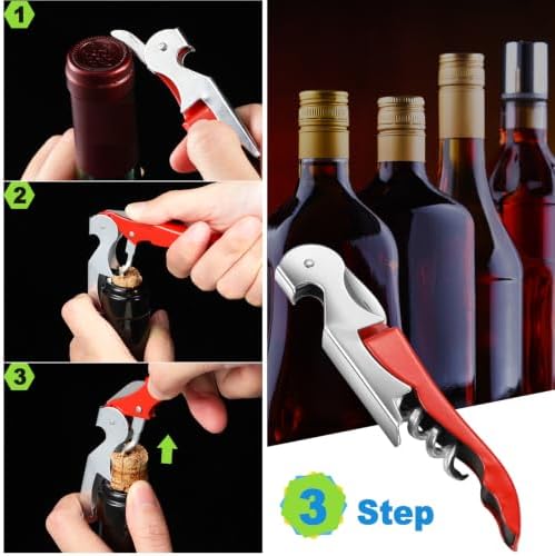 Honoson 40 Pieces Wine Opener Bulk Corkscrew Bottle Wine Key, Fresh