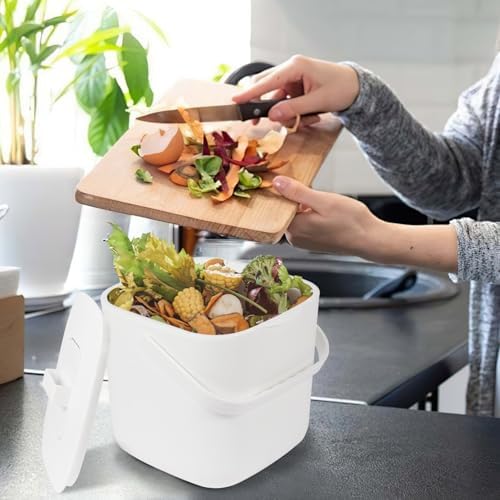 1.85 GAL/7L Kitchen Pail with Handle, Countertop Kitchen Bin