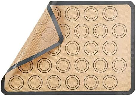 2 Pack Silicone Macaron Baking Mat, Non Stick Heat Pastry Sheet, Round