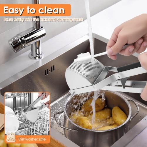 Potato Ricer Stainless Steel 22oz Large Mashed Potato Ricer for Masher