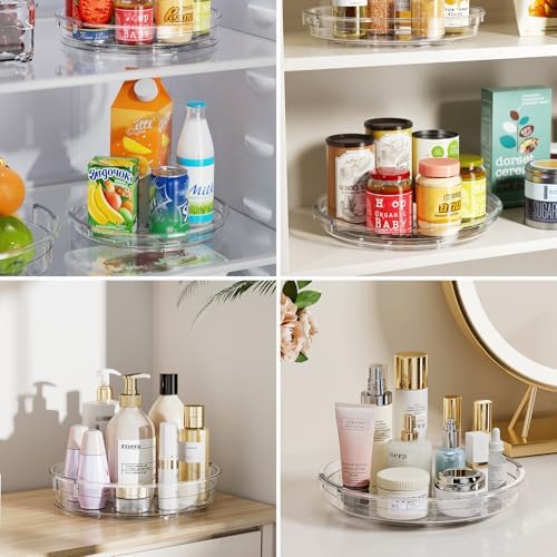 LAMU 3 Pack Lazy Susan Organizer, 9.25'' 10.6'' 12''