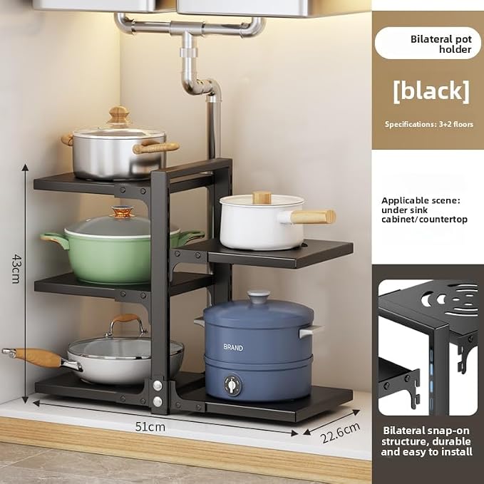 adjustable Pot and Pan Organizer - Image 6