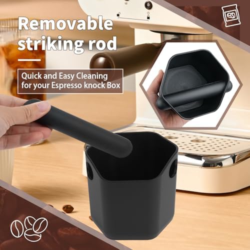 Coffee Knock Box Compatible with Breville, Espresso Puck Knock Box