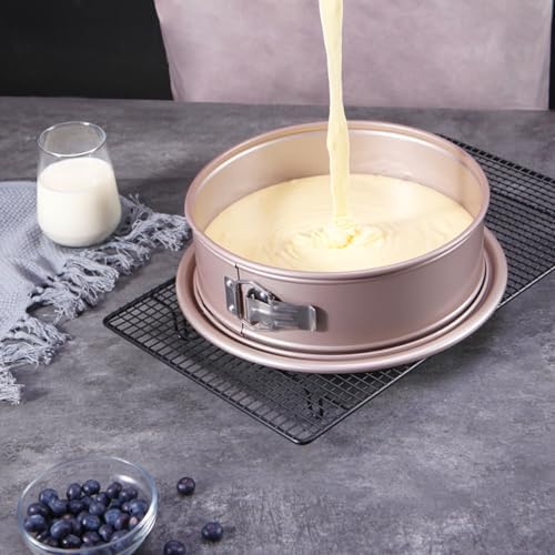 CHEFMADE 10 Inch Springform Cheesecake Pan with Removable Bottom