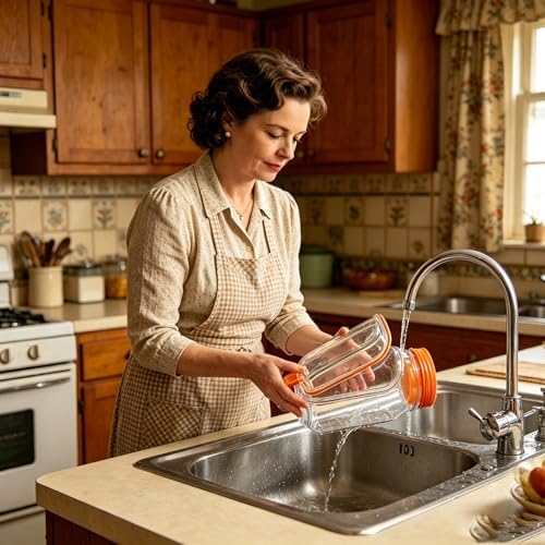 35oz Side Opening Mason Salad Jar | 1000ml Leakproof Portable Salad