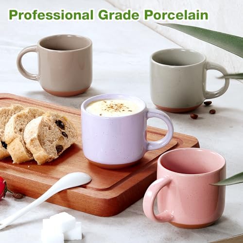 Gencywe® Morandi Color Ceramic Mini Espresso Cups Set of 6, 5 oz